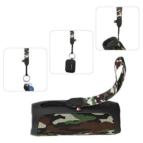  Travel Carrying Strap for JBL Go/JBL Flip 4/JBL Flip 5, TXEsign Wristlet Hand Lanyard for Portable Bluetooth Speakers, Keys, Wallets, Camera (Camouflage)