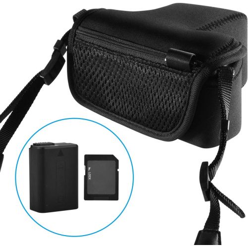  TXEsign Neoprene Protection Camera Case Sleeve Pouch Bag Compatible with Sony Alpha a6500 a6000 Mirrorless Digital Camera with 16-50mm Lens Accessories Storage Bag