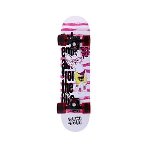  TXFG Doppeltes Eislaufskateboard rutschfestes Mattpapier erwachsenes Skateboard 4 Rad Skateboard-Moevenhalterung-Sportroller Fuer Ihre Wahl (Farbe : B)