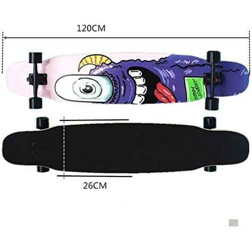  TXFG Junge Skateboards des Skateboards des Langen Bretttanzbrettes Vier Radskateboards Erwachsene Anfanger und Madchen buersten Strassenskateboard Fuer Ihre Wahl (Farbe : B)