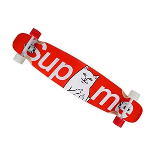  TXFG Berufserwachsenes Skateboard Longboard Tanzbrettmadchen buersten Strassenraddoppelrockerroller vierradriger Roller Fuer Ihre Wahl (Farbe : F)