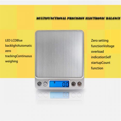  [아마존베스트]TXY LCD Portable Mini Electronic Digital Scales 3000g/0.1g Pocket Case Postal Kitchen Jewelry Weight Balance Scale