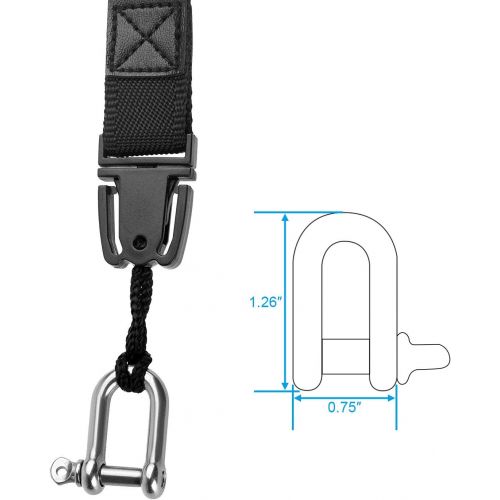  TXEsign Gopro Neck Strap Detachable Lanyard with Stainless Steel Shackle for Gopro Mount Adapter