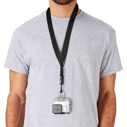  TXEsign Gopro Neck Strap Detachable Lanyard with Stainless Steel Shackle for Gopro Mount Adapter