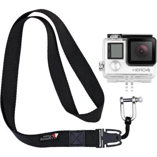  TXEsign Gopro Neck Strap Detachable Lanyard with Stainless Steel Shackle for Gopro Mount Adapter