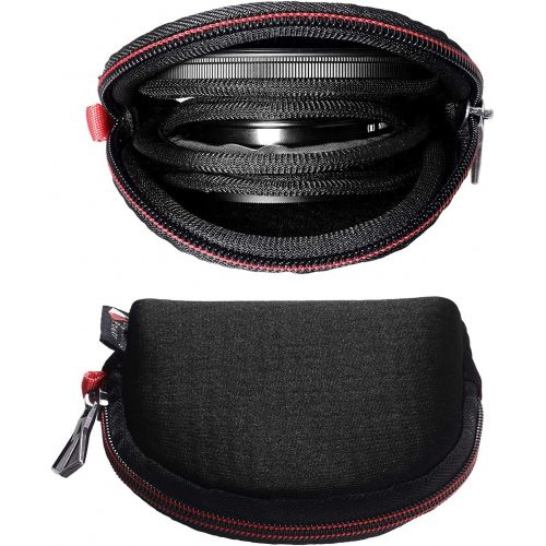  TXesign Camera Filters Case Bags for Round Filters Up to 62mm,Water-Resistant Lycra Design Lens Filter Pouch (Small)