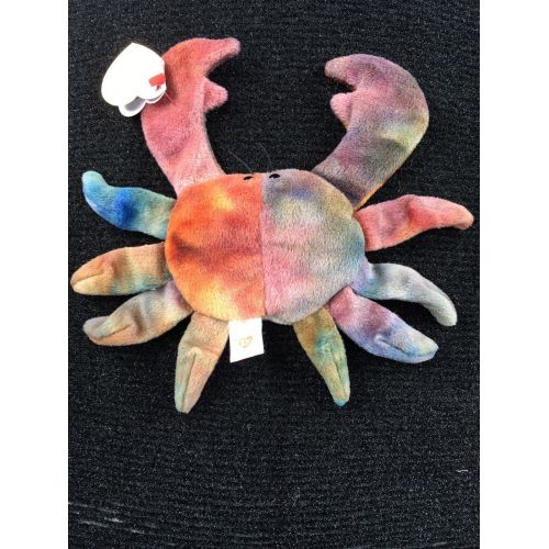  TY Beanie Baby CLAUDE The Crab, Extremely Rare, With Many Errors, 1996