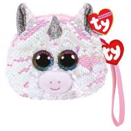 [아마존핫딜]TY Geldbeutel, Pluesch, Pailletten, 10 cm, Diamond das Einhorn, TY95232, Mehrfarbig