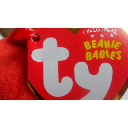  TY Beanie Babies TY STANLEY SET - BLACK and RED BEANIE BABY BEARS - LIMITED EDITION EXCL.MINT