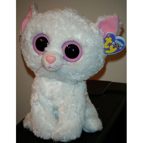  TY Beanie Boos Ty Beanie Boos - CASHMERE the 9 Inch Medium White Cat ~ MINT with MINT TAGS