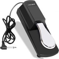 TYBONDER Universal Sustain Pedal, Widen Base Electronic Keyboards Pedal, Non-Slip Piano Pedal for Yamaha Casio MIDI Roland Korg Keyboards Digital Pianos Foot Pedal(1/4 Inch Jack)