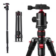 TYCKA Tycka Lightweight 65 Aluminum Travel Tripod TK101, 360 Panorama Ball head (36mm diam.), 10kg Load Capacity, New Angle Adjustment Lock and Twist-lock, Comfortable and Easy to Use, f