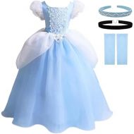 TYHTYM Princess Costumes Little Girls Dress Up Cosplay Fancy Halloween Christmas Party 2-11T