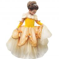 TYHTYM Belle Costumes Dress Up Party Girls Princess Cosplay Halloween Kids Ball Gown 2-13Years