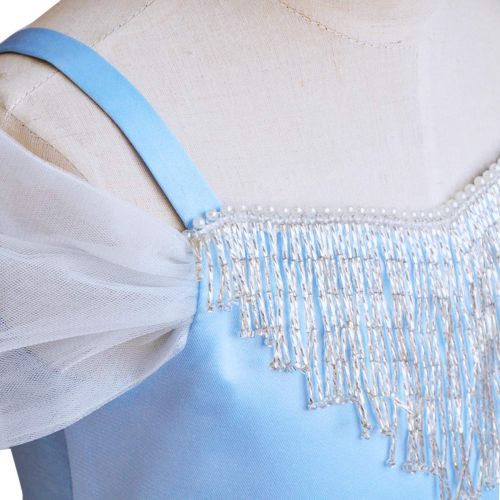  TYHTYM Stunning Blue Pageant Dresses for Girls Cinderella Costumes Puffy Tulle Princess Ball Gown Kids Birthday Party