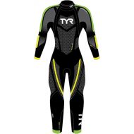 TYR HCAFM6A576L Mens Cat 5 Wetsuit Black/Grn/Yellow L