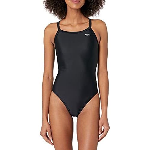  TYR Sport Womens Solid Diamondback Swimsuit