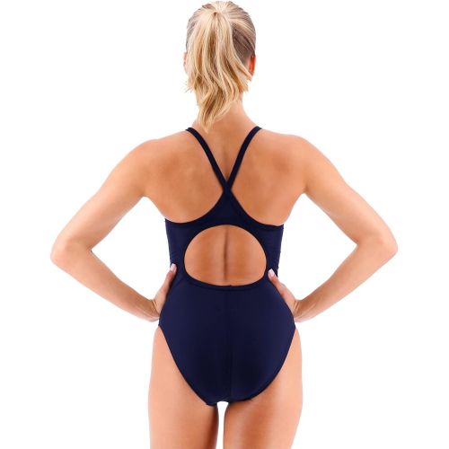  TYR Sport Womens Solid Durafast Diamondback Swim Suit