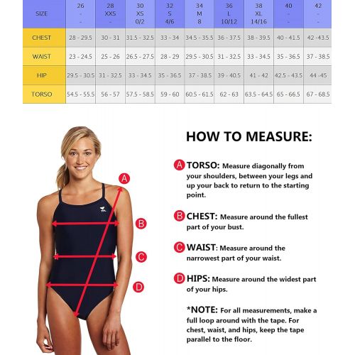  TYR Sport Womens Solid Durafast Diamondback Swim Suit