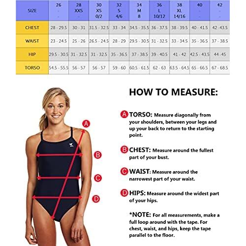  TYR Sport Womens Solid Diamondback Swimsuit