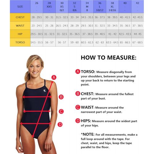  TYR Sport Womens Solid Diamondback Swimsuit