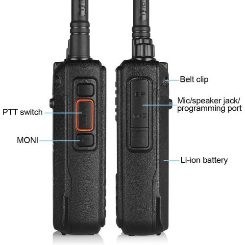  TYT Tytera MD-380 DMR Digital Radio, VHF 136-174 Walkie Talkie, Transceiver Compatible with Mototrbo, Up to 1000 Channels, with Color LCD Display, Cable & 2 Antenna (High Gain One