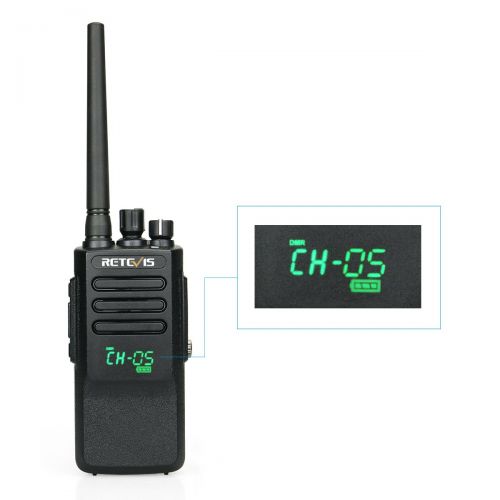  TYT Retevis RT50 DMR 2 Way Radio Waterproof IP67 UHF Dual Time All Call Scambler 2200mAh Digital Analog Walkie Talkies (1 Pack) with Active View Display