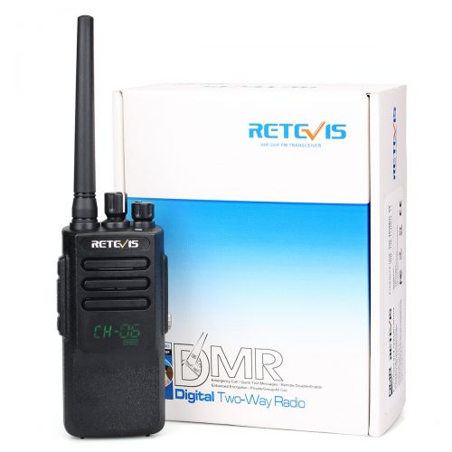  TYT Retevis RT50 DMR 2 Way Radio Waterproof IP67 UHF Dual Time All Call Scambler 2200mAh Digital Analog Walkie Talkies (1 Pack) with Active View Display