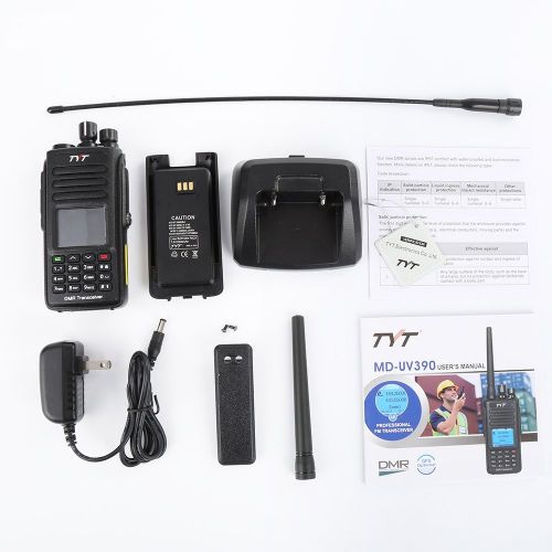  TYT MD-UV390 Dual Band 136-174MHz/400-480MHz GPS Handheld Two Way Radio VHF/UHF Ham Amateur