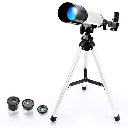  [아마존베스트]TYUW Kids Astronomical Telescope, Professional 90X Astronomical Landscape Telescope with Tripod, 2 Magnification Eyepieces, 1.5X Barlow Len, Early Science Educational Toys for Children