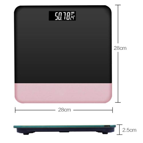 TZFFLSCAL Bathroom Scales Body Fat Digitial Weight Scales Intelligent Household Scale Pink