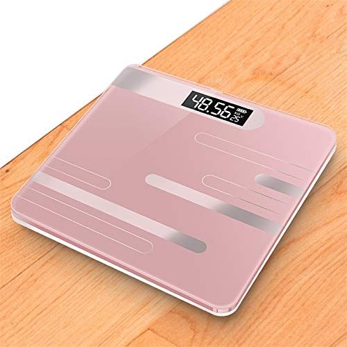  TZFFLSCAL Bathroom Floor Body Scale Glass Smart Scales Digital Weight Scale Line Black