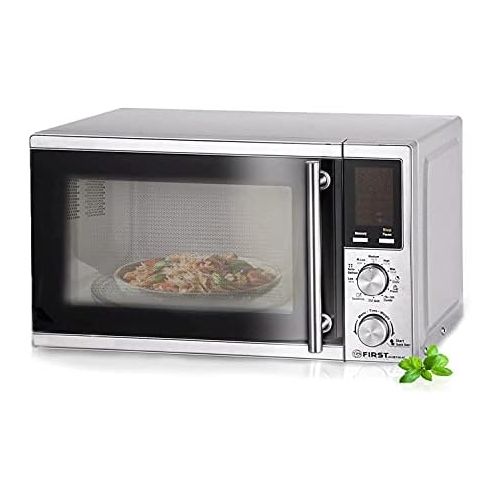  TZS First Austria - 20 Liter Mikrowelle mit Grill-Funktion | Pizza und Kaffee-Programm 1200 Watt Microwelle | 8 Automatik-Programme | Microwave mit Kindersicherung-Funktion