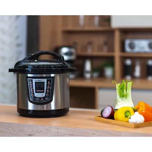  [아마존베스트]TZS First Austria 1000W Electric Pressure Cooker 8Car Progrogramme 6L Cooker Multi Cooker Rice Cooker/Warmer, Cooking Pot/multic Printing Multivarka