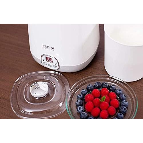  [아마존베스트]TZS First Austria Yoghurt Maker 1 Litre with Ricewein Function, 48 Hour Timer, Yoghurt Maker, 20 Watt Soymilk Suitable