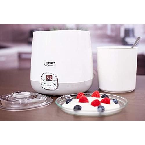  [아마존베스트]TZS First Austria Yoghurt Maker 1 Litre with Ricewein Function, 48 Hour Timer, Yoghurt Maker, 20 Watt Soymilk Suitable