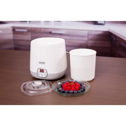  [아마존베스트]TZS First Austria Yoghurt Maker 1 Litre with Ricewein Function, 48 Hour Timer, Yoghurt Maker, 20 Watt Soymilk Suitable