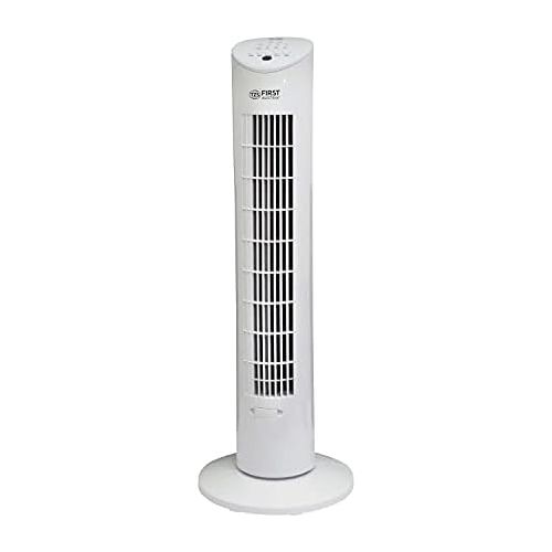  [아마존베스트]TZS First Austria 60 Watt 79 cm Column Fan with Remote Control, Sleep Mode / Nature Mode 7.5 Hour Timer, Oscillation Fragrance Fan / Tower Fan Maximum 51 dB, White