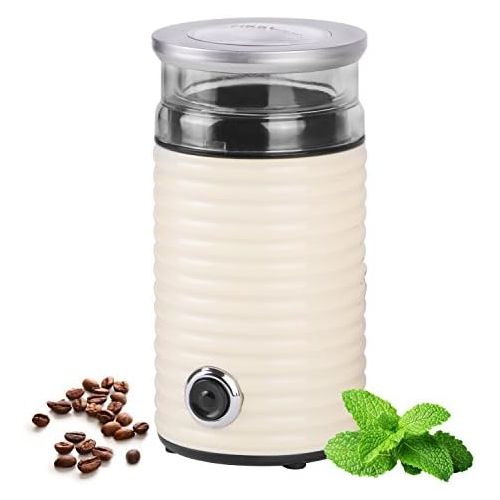  [아마존베스트]TZS First Austria - 65g Retro Coffee Grinder 160 Watt Fine to Coarse Espresso Suitable Electric Coffee Grinder for Coffee Beans Crusher for Walnuts or Dried Herbs