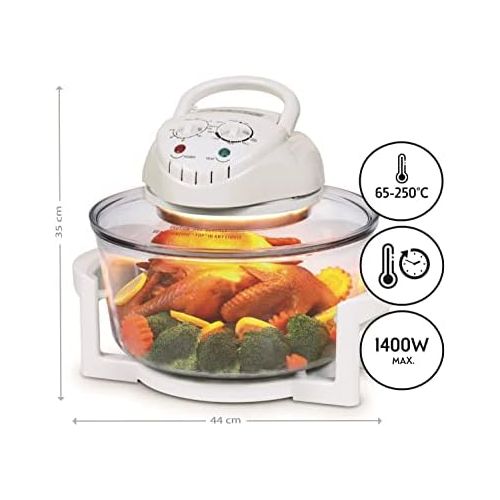  [아마존베스트]TZS First Austria 5030/1Large 17Litre Halogen Oven with Extender Ring Hot Air Oven Oven