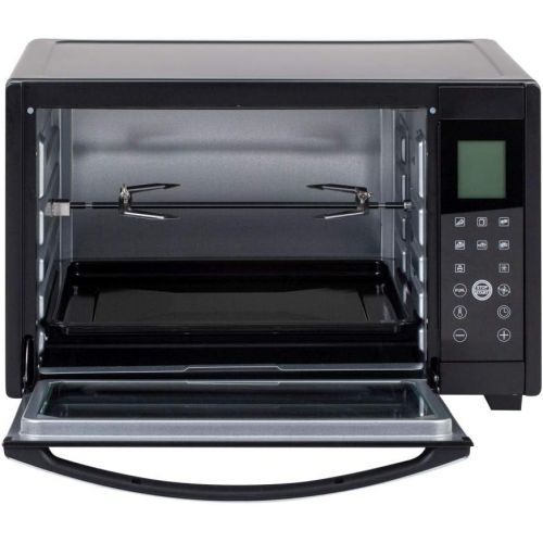  [아마존베스트]TZS First Austria Mini Oven 2000 Watt Digital Display Compact Electric Oven for Tabletop Baking & BBQ with Digital Control Panel and Rotisserie - Black