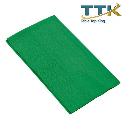  TableTop King 15 x 17 Customizable Festive Green 2-Ply Paper Dinner Napkin - 1000/Case by TableTop king