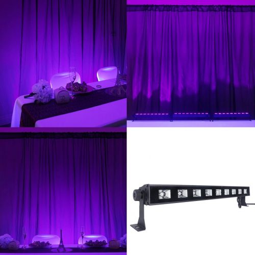  Tableclothsfactory 27 Watt Purple Super Bright 9 LED Wall Washer Backdrop Lighting Spotlight Fixt for Wedding Birthday Party Event Decor