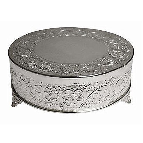  Tableclothsfactory 18 Silver Round Cake Plateau