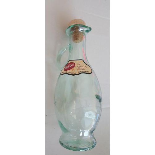  Tablecraft TableCraft H9220 Tuscany 8 Ounce Oil Bottle with Cork Stopper - Dozen