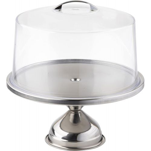  TableCraft Products 821422 Cake Stand & Cover Set, 12.75 Dia x 13.75 H