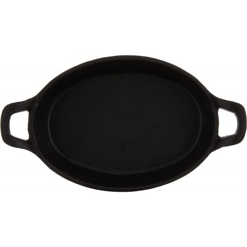  TableCraft Mini Oval Au Gratin Cookware, 24 oz, Black