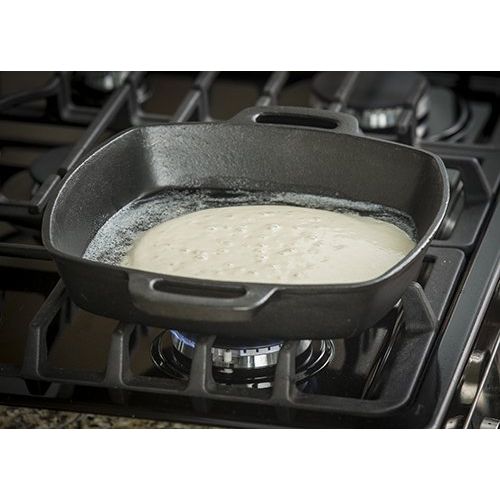  [아마존베스트]TableCraft Pre-Seasoned 10 Cast Iron Square Fry Pan | Commerical Quality for Restaurant or Home Kitchen Use