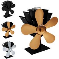 tabpole 5 Blade Hot Air Stove Fan Wood Burning Stove Fireplace Fan
