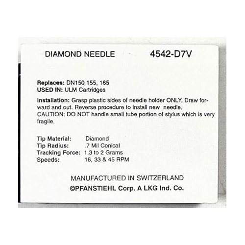  Pfanstiehl Phonograph Stylus Needle For Ortofon DUAL DN145 DN150 DN155 152 150 DN152 DN166 DN160